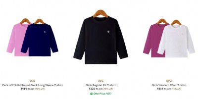 Ajio : Upto 71% Off On Diaz Clothing | For Girls