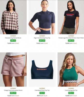 Ajio : Up to 65% OFF - Superdry Clothings | For Womens