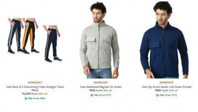 Ajio : Upto 73% Off On Indiweaves Clothing | For Men