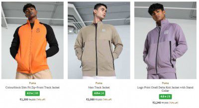 Ajio : Upto 77% Off On Puma Jackets & Coats | For Men
