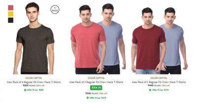 Ajio : Upto 80% Off On Color Capital Clothing | For Men