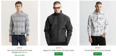 AJIO: Upto 73% Off On Snitch Men Jackets & Coats (Premium Brand)