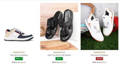 Ajio : Upto 87% Off on FASHION VICTIM Men's Footwear