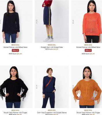 Ajio : Upto 90% OFF - Brave Soul [UK] Womens Clothing