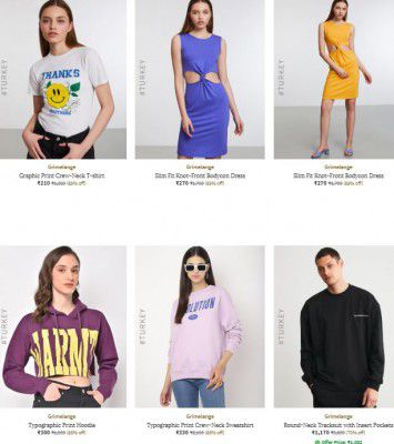 Ajio : Upto 92% OFF - Grimelange [Turkey] Clothing | Starts At Rs.144