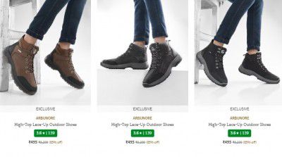 Ajio : Upto 85% Off on ARBUNORE Men's Shoe's