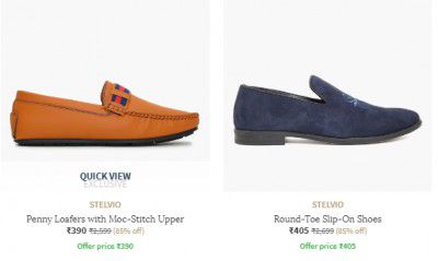 AJIO: Upto 85% Off On Casual Shoes Starts at ₹.494