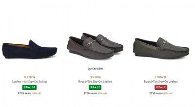 Ajio : Upto 85% Off on FENTACIA Men's Loafer's