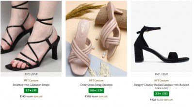 Ajio : Upto 70% Off on Women's Footwear