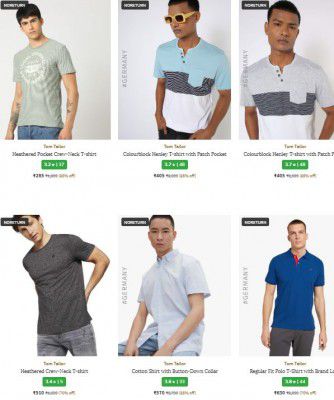 Ajio : Upto 90% OFF - Tom Tailor [Germany] Mens Clothing