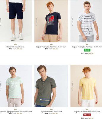 Ajio : Upto 85% OFF - Xint [Turkey] Mens Clothing 