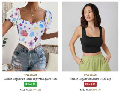 Ajio : Upto 87% Off On Eyebogler Womens Shirt & Top