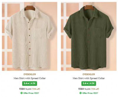 Ajio : Upto 89% Off On Eyebogler Mens Shirt