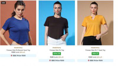 Ajio : Upto 93% Off On Theallchemy Womens Colthing | Starts At  ₹100