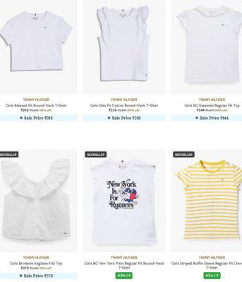 Ajio : Upto 73% Off On Tommy Hilfiger For Girls