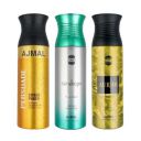 Ajmal 1 Persuade for Men & Women, 1 Raindrops Femme for Women and 1 Aurum Femme for Women Deodorants each 200ML Combo pack of 3 (Total 600ML)...