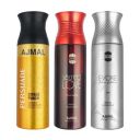Ajmal 1 Persuade for Men & Women, 1 Sacred Love for Women and 1 Evoke Silver Edition for Him for Men Deodorants Each - 200ML Combo Pack of 3 (Total 600ML)...