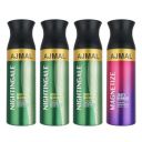AJMAL 3 Nightingale & 1 Magnetize Woody Spray Deodorant Combo Pack Of 4 Deodorant 200Ml Each (Total 800Ml) For Men & Women, 4 Count...