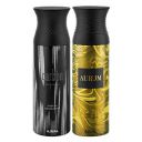Ajmal Carbon & Aurum Deodorants Gift For Men & Women (200 ml, Pack of 2)...