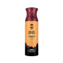 Ajmal Oud Amber Non-Alcoholic Deodorant Body Spray With Woody Ambery Fragrance Perfume Ideal Gift For Men and Women...