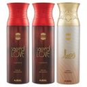 Ajmal Sacred Love & Sacred Love & Wisal Deodorant Spray - For Women (200 ml, Pack of 3)...