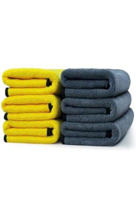 AK WearHouse 40x40 Micro Fabric Cloth: (Pack of 3 ) 600 GSM, Premium Absorbent, Reusable, Cleaning Cloth, Polishing Cloth, Long-Lasting, Gentle Cleaning, Multipurpose,3pcs