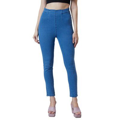 AKA CHIC Women Skinny Fit High Rise Stretchable Denim Jeans