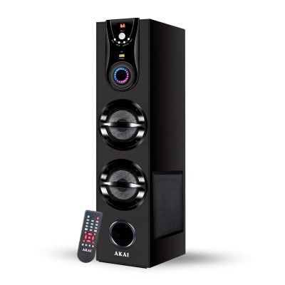 AKAI HA-TS50 Bluetooth Tower Speaker 50 Watts, Home Theater Music System