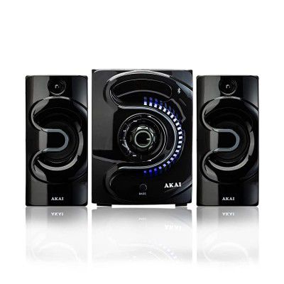 AKAI Jazz MS2445 46W RMS 2.1 Channel Multimedia Speakers Home Theater System with High Bass and Supporting Bluetooth 5.0, USB, AUX, FM & Remote Control