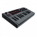 AKAI Professional MPK mini MK3 G 25 Key USB MIDI Keyboard Controller with 8 Backlit Drum Pads, 8 Knobs and Music Production Software included Grey,MPKMINI3...