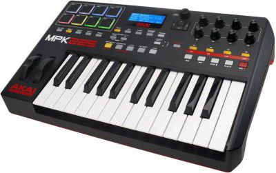 AKAI Professional MPK225 MPK225 MIDI Controllers (Semi Weighted Action, 25 Keys)