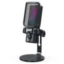 Akkord USB Condenser Microphone, Cardioid Polar Pattern, 192kHz/24Bit, Real-Time Monitoring, 40dB Sensitivity, 50Hz–16kHz Frequency Response, Plug Podcasting, Gaming, Streaming, Voice Recording