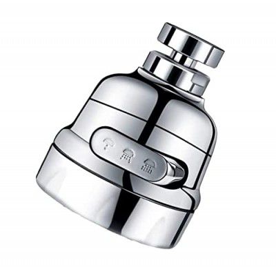 AKRIZA 3 Modes Movable Kitchen Faucet 360° Rotatable Universal Faucet Filter Nozzle Sprayer Head Replacement For Kitchen Splash-Proof Faucet, Standard