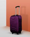 AKSHAT  Medium Cabin & Check-in Set (65 cm) - POLYESTER SOFTSIDED LUGGAGE - Purple...