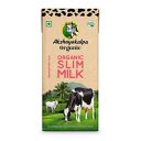 Akshayakalpa Organic Slim Milk (UHT)– Pack of 4 (1 Ltr)...