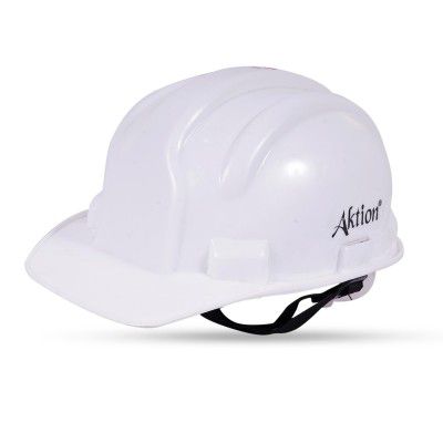 Aktion AK H01_WHT Safety Helmets Nape Type, Color: White, Pack of 25