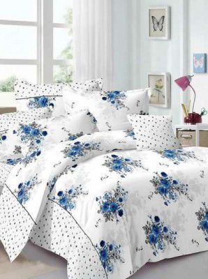 ALAFICER Cotton Double Bedsheet (Pack of 1, MULTI)