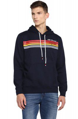 Alan Jones Clothing Men's Cotton Blend Hooded Neck Hooded Sweatshirt