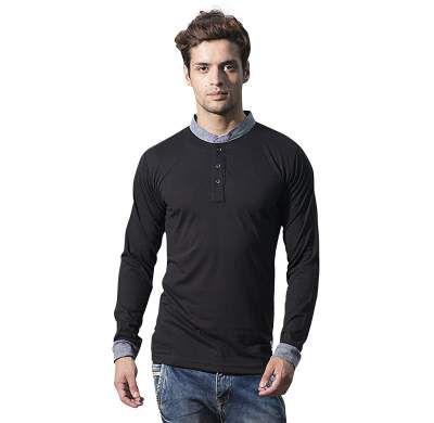 Alan Jones Clothing Men's Cotton Henley T-Shirt