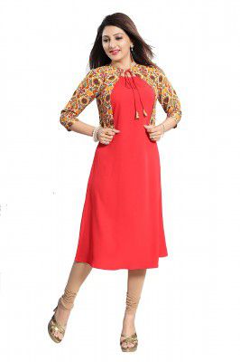 ALC Creation Women's Crepe A-line Kurta