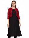 ALC Creation Women's Crepe A-line Kurta...