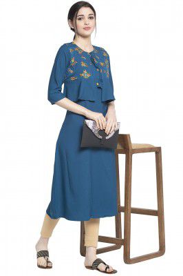 ALC Creation Women's Crepe Skinny Kurta