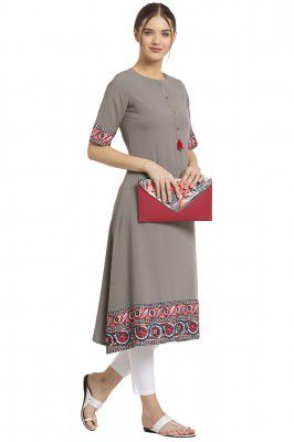ALC Creation Women's Crepe Skinny Kurta