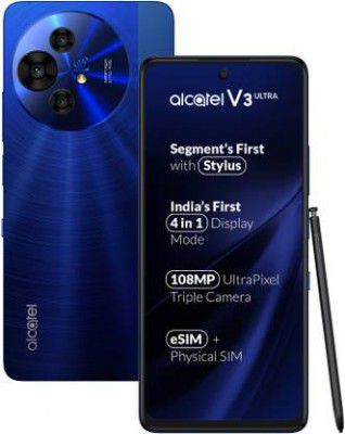 Alcatel V3 Ultra 5G (Hyper Blue, 128 GB)  (6 GB RAM)