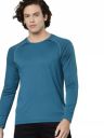 ALCiS Men Blue Slim Fit Training or Gym T-Shirt...