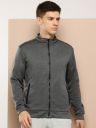 Alcis Men Charcoal Grey Solid Sporty Jacket...