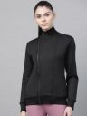 Alcis Nari Women Black Solid Lightweight Sporty Jacket...