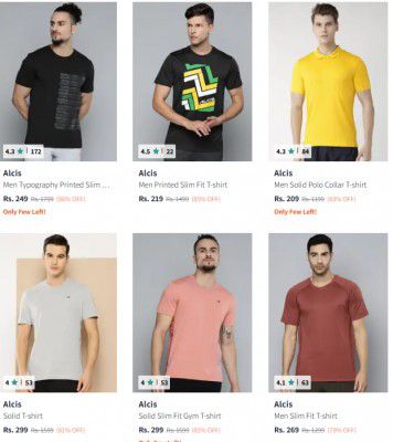 UP TO 86% OFF | Alcis Tshirts For Men