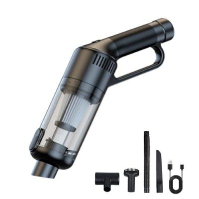 Aldrek Cordless Car & Home Vacuum Cleaner – 6000PA Suction, 3600mAh Batteries, 18min Run Time, Type-C Fast Charging, Ultra-Lightweight, Handheld Vacuum Cleaner for Car, Home & Office