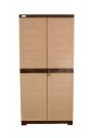 Alfa 2 Plastic Cabinet for Storage | Space Organizer | Shelves | Cupboard | Living Room | Kids | Multipurpose for Home Kitchen & Office by Prima Camel & Brown Color...